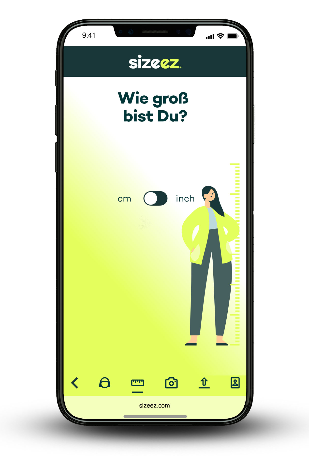 sizeez-app-screen-deutsch